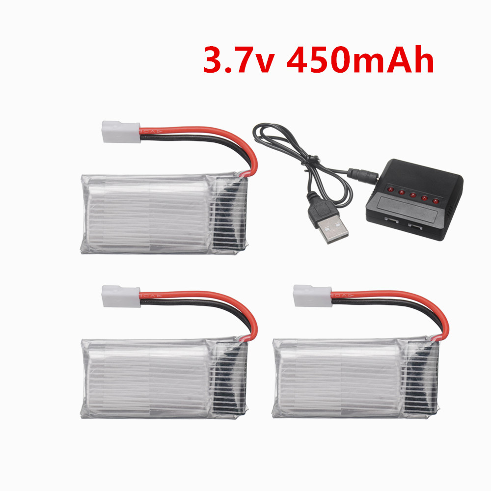 Drone Battery Bag - 802035 LiPo Battery 3.7V 450mAh Rechargeable
