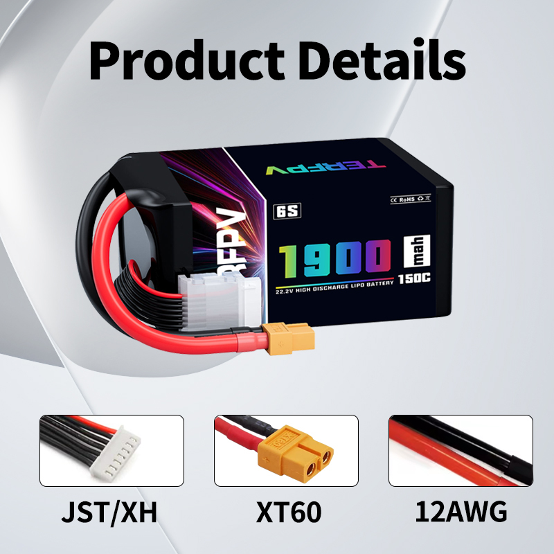 1/2Pcs TERFPV Lipo 6S 1900mAh  - Drone Battery Lipo ulasan dan harga