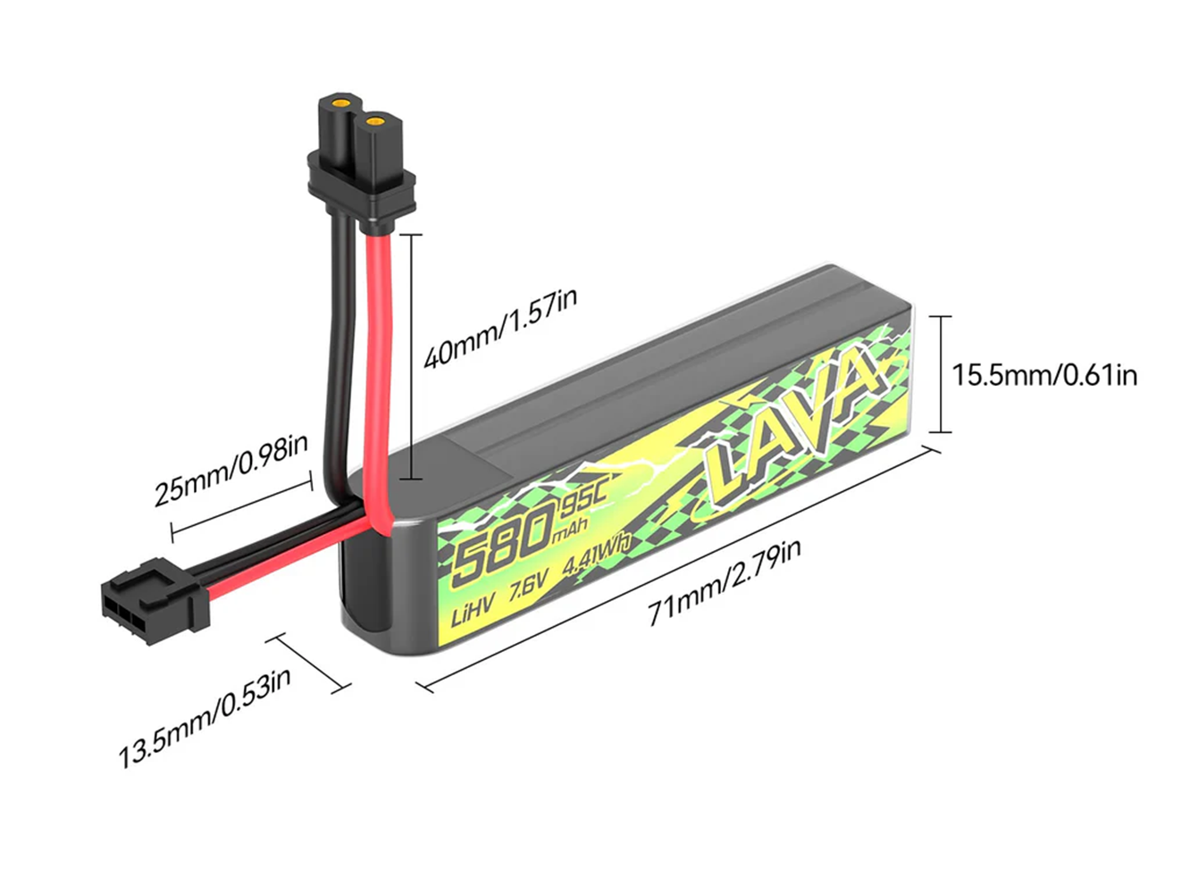 BETAFPV 95C LAVA II 2S Battery - Drone Battery Li-Ion ulasan dan harga