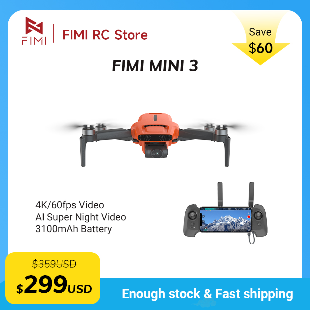 FIMI MINI 3 Camere Drone 4K 60 - Drone Battery Li-Ion ulasan dan harga
